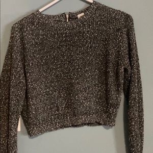 Cropper gray sweater